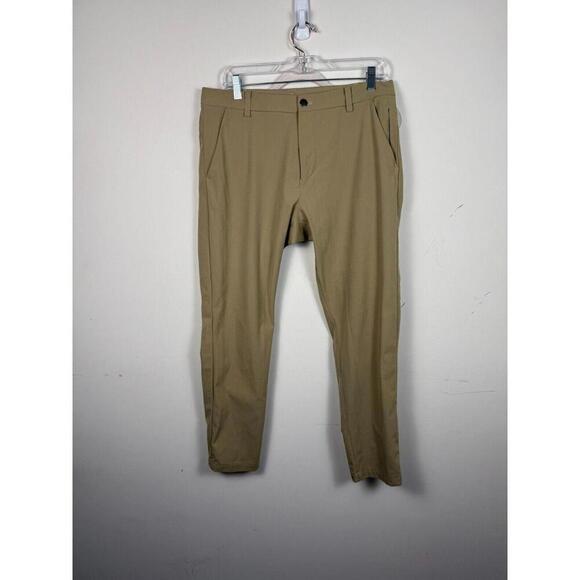 Lululemon Commission Pant Classic Men’s 32x30 Beige Chino Performance Warpstream - Picture 1 of 7